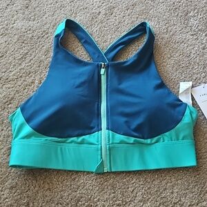 Fabletics Sports Bra High Support Zip Front Large